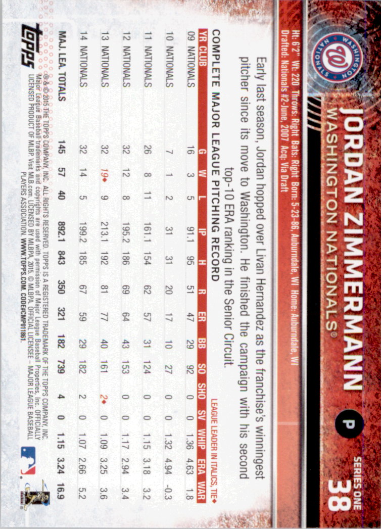 2015 Topps Baseball Part 1 - Picture 75 of 485