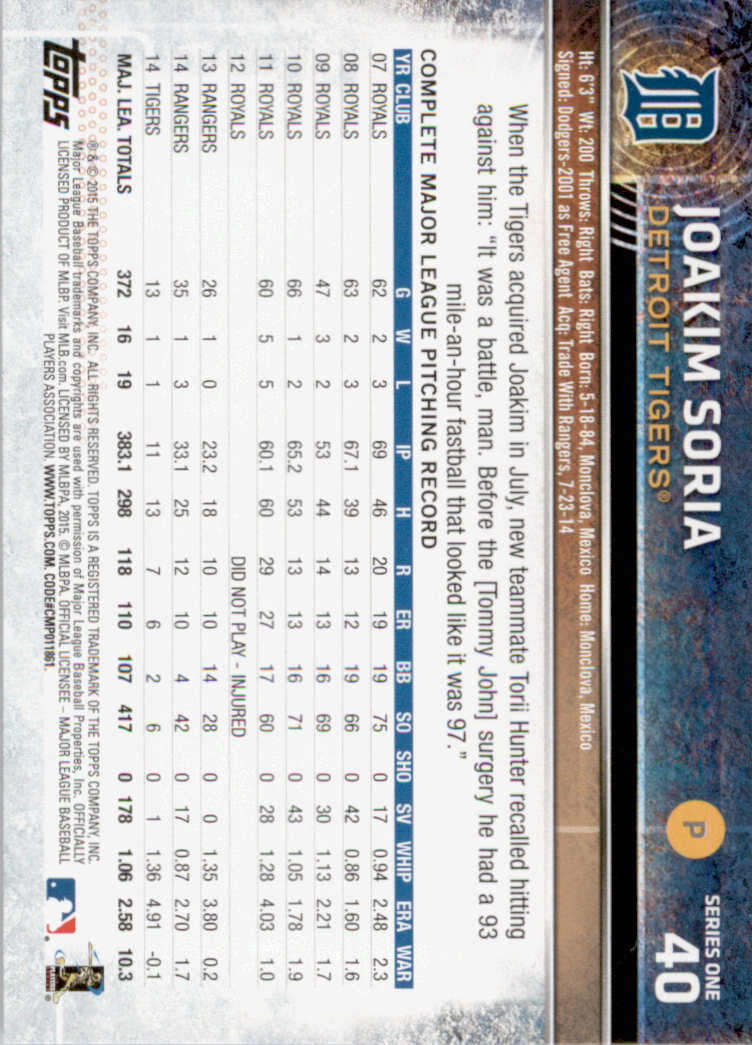2015 Topps Baseball Part 1 - Picture 77 of 485