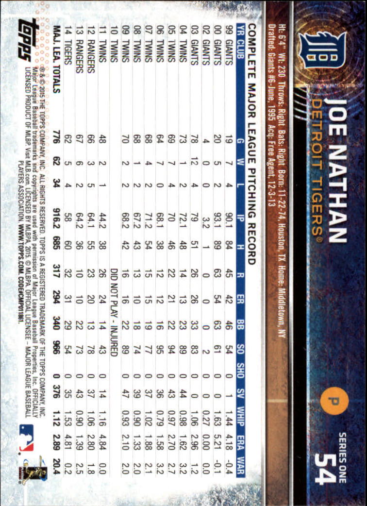 2015 Topps Baseball Part 1 - Picture 105 of 485