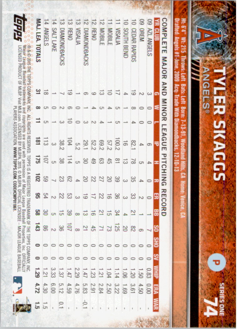 2015 Topps Baseball Part 1 - Picture 145 of 485