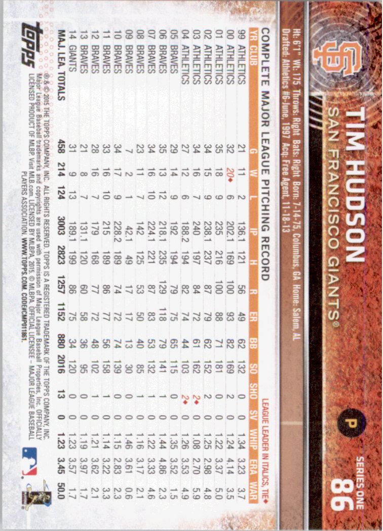 2015 Topps Baseball Part 1 - Picture 169 of 485