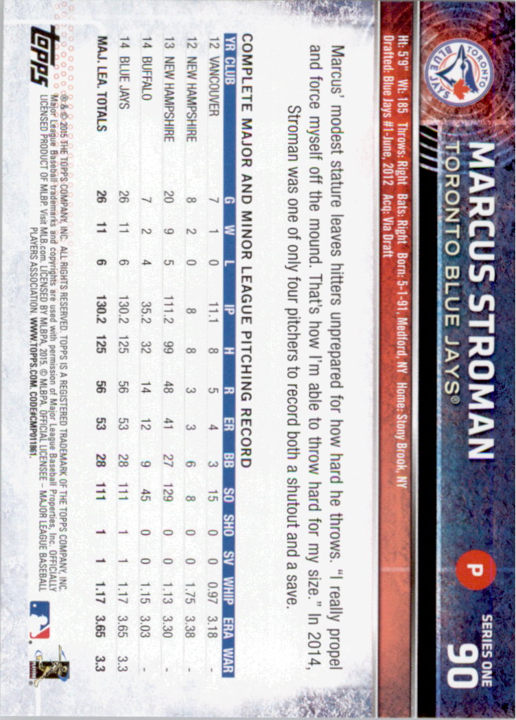 2015 Topps Baseball Part 1 - Picture 177 of 485