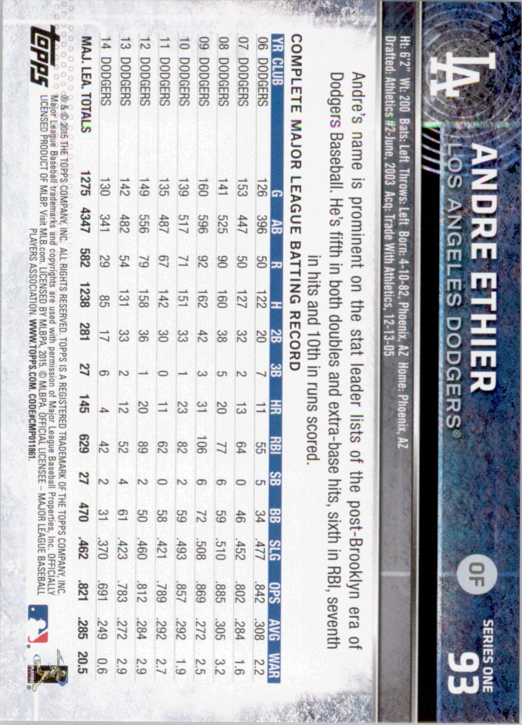2015 Topps Baseball Part 1 - Picture 183 of 485