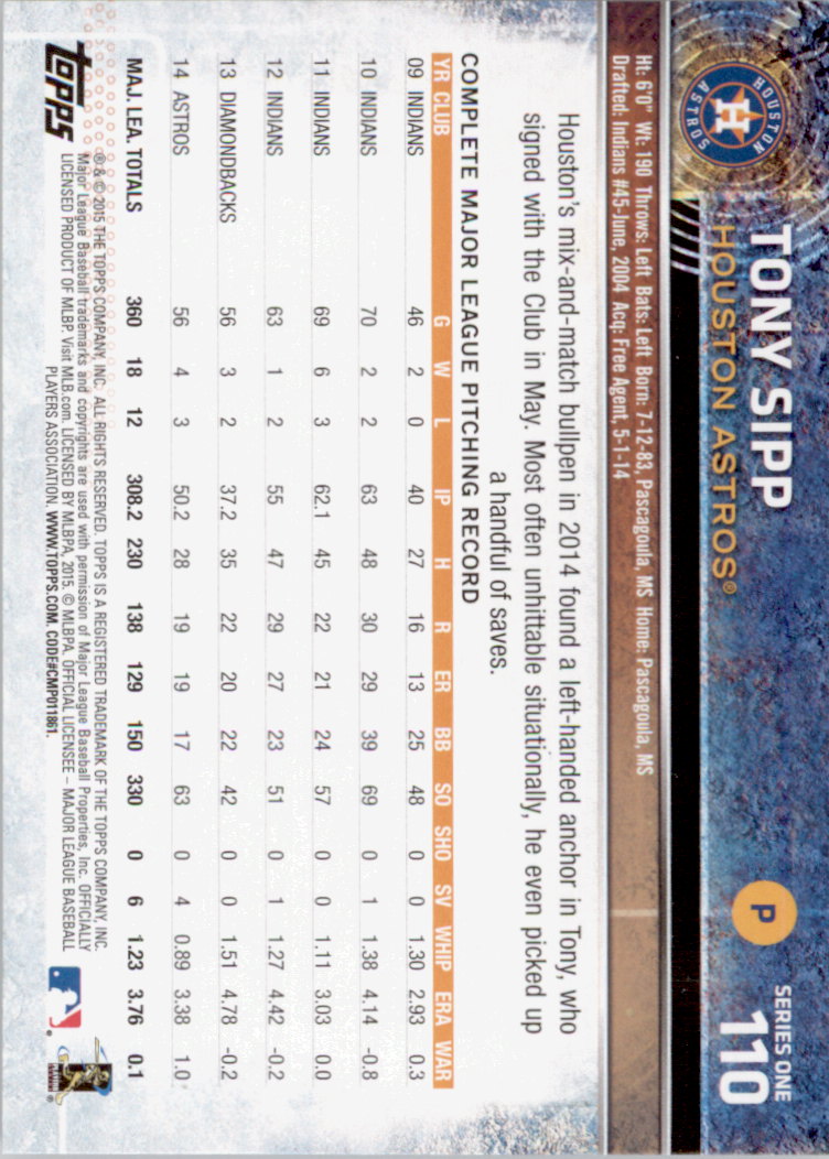 2015 Topps Baseball Part 1 - Picture 212 of 485