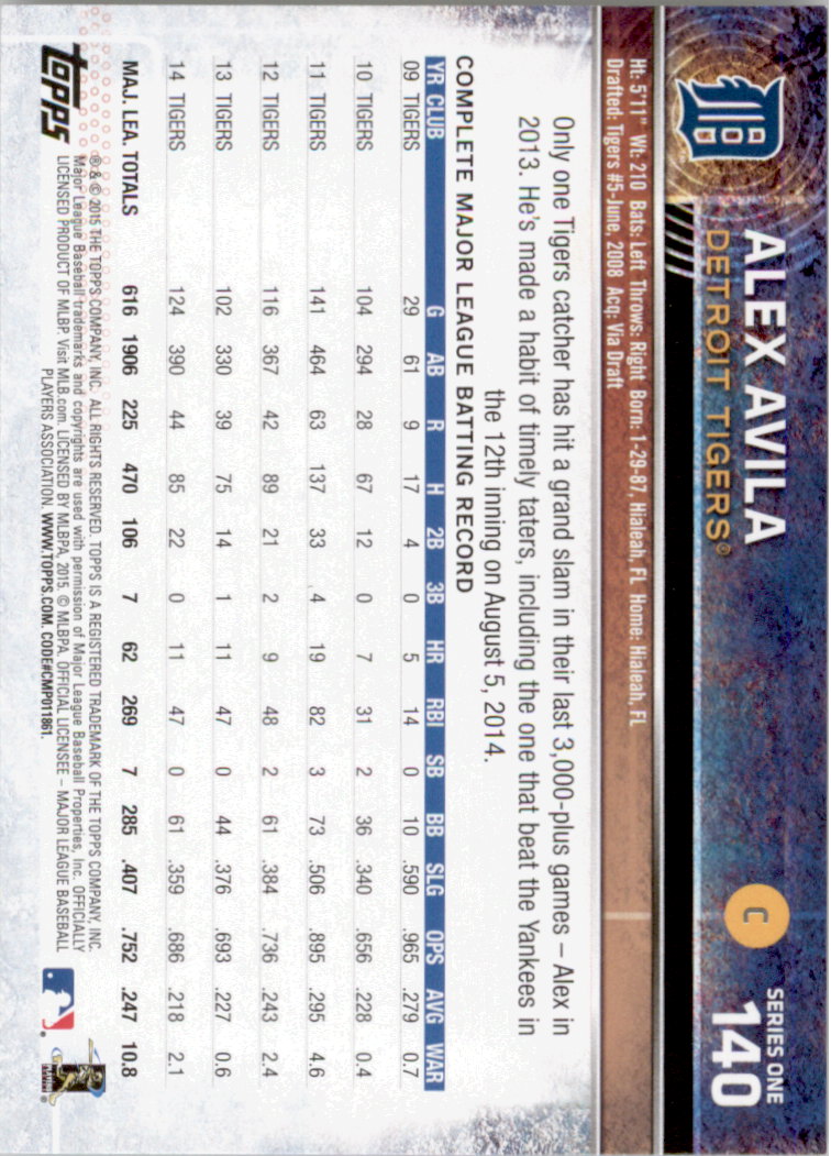 2015 Topps Baseball Part 1 - Picture 272 of 485