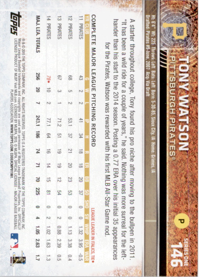 2015 Topps Baseball Part 1 - Picture 284 of 485