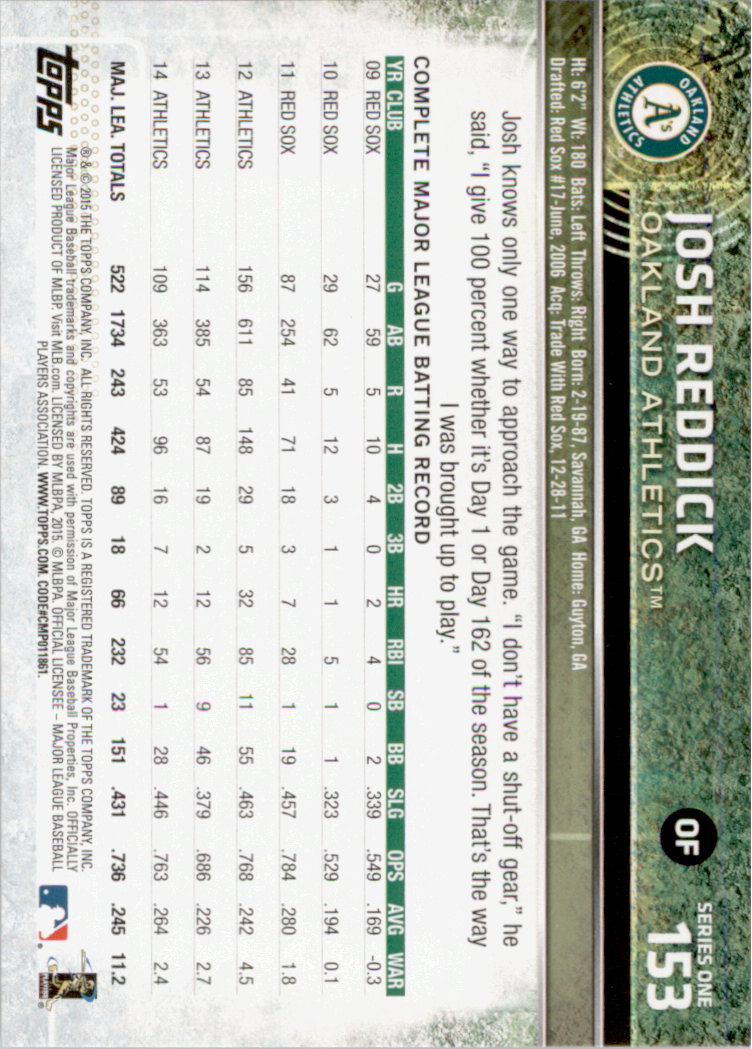 2015 Topps Baseball Part 1 - Picture 298 of 485
