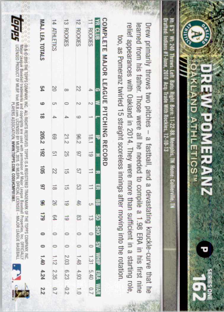 2015 Topps Baseball Part 1 - Picture 316 of 485