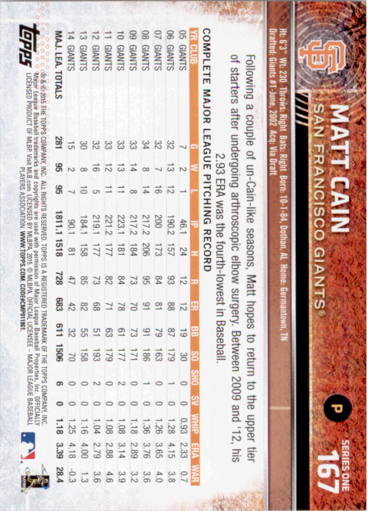 2015 Topps Baseball Part 1 - Picture 324 of 485