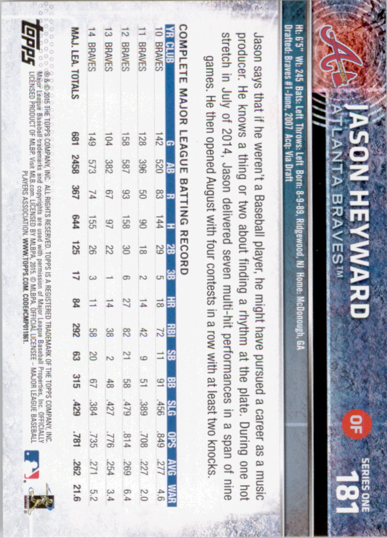 2015 Topps Baseball Part 1 - Picture 350 of 485