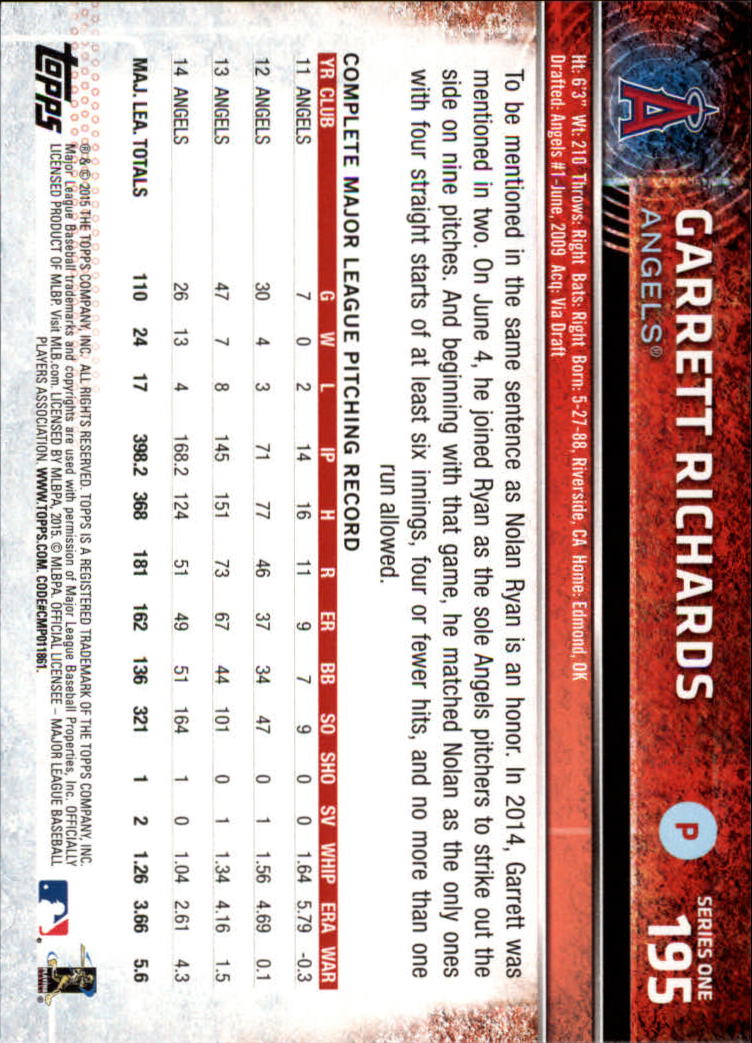2015 Topps Baseball Part 1 - Picture 377 of 485
