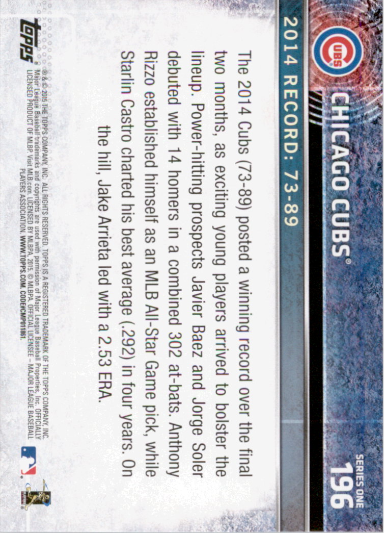 2015 Topps Baseball Part 1 - Picture 379 of 485