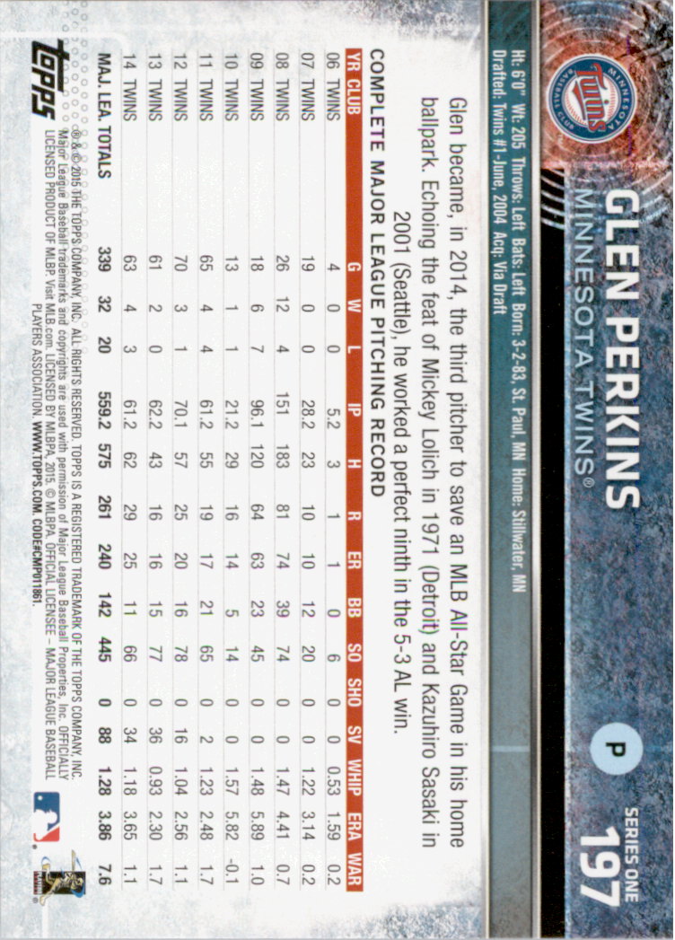 2015 Topps Baseball Part 1 - Picture 381 of 485