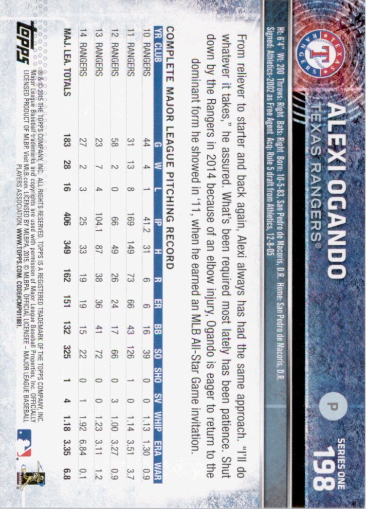 2015 Topps Baseball Part 1 - Picture 383 of 485