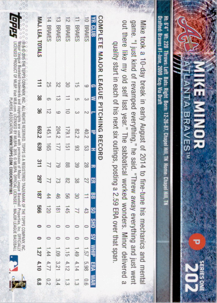 2015 Topps Baseball Part 1 - Picture 391 of 485