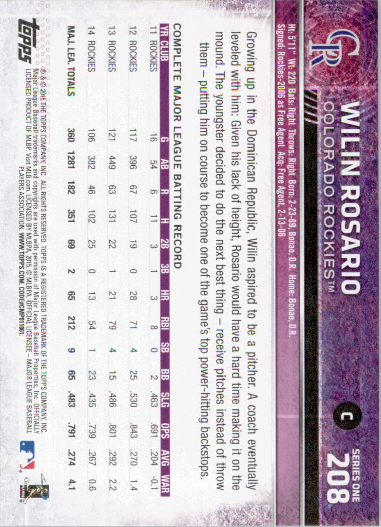 2015 Topps Baseball Part 1 - Picture 403 of 485