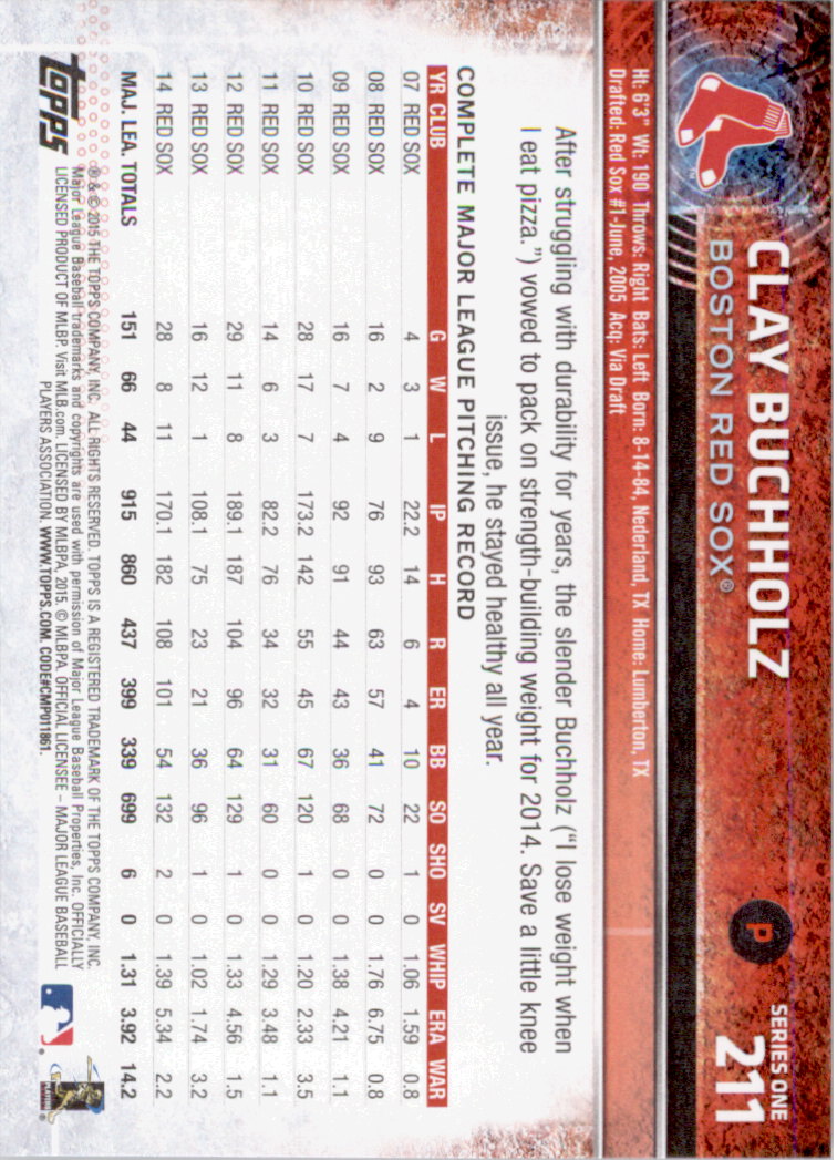 2015 Topps Baseball Part 1 - Picture 409 of 485
