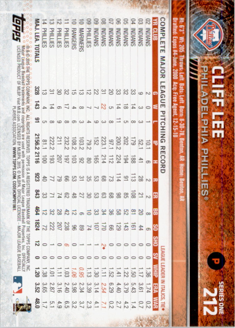 2015 Topps Baseball Part 1 - Picture 411 of 485
