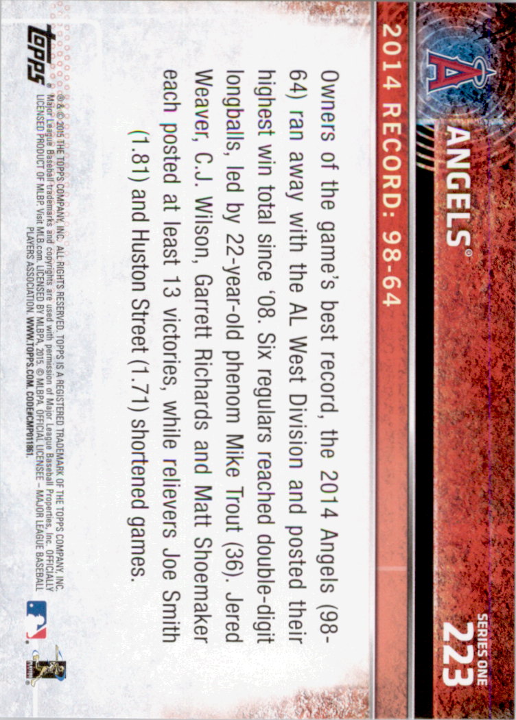 2015 Topps Baseball Part 1 - Picture 433 of 485