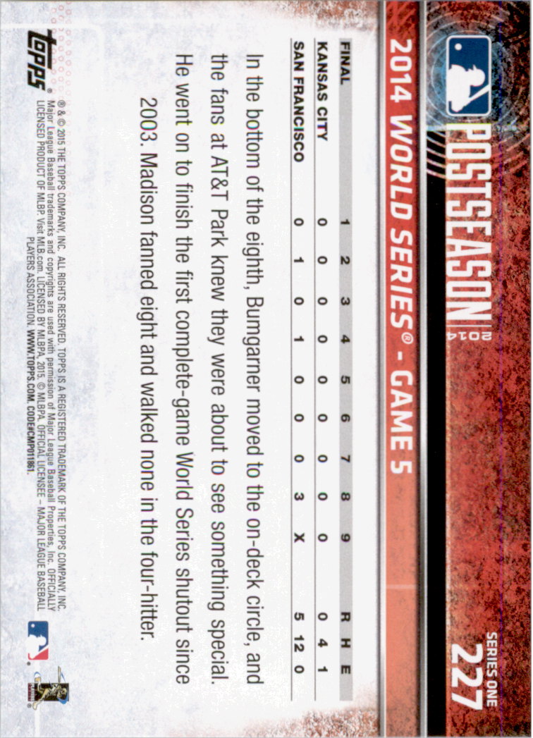 2015 Topps Baseball Part 1 - Picture 441 of 485