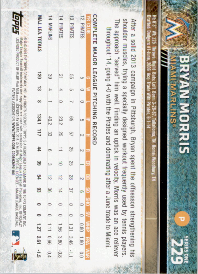 2015 Topps Baseball Part 1 - Picture 445 of 485