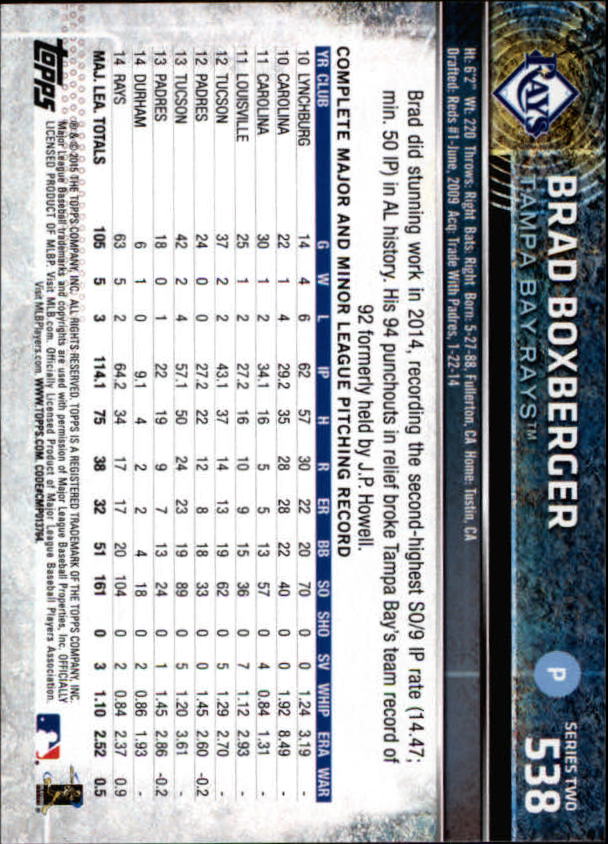 2015 Topps Baseball Part 3 - Picture 15 of 335