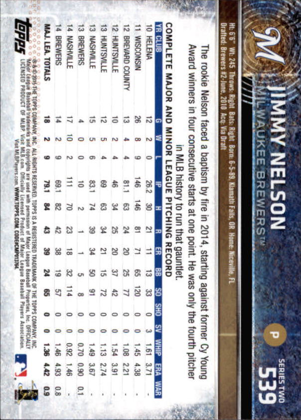 2015 Topps Baseball Part 3 - Picture 17 of 335