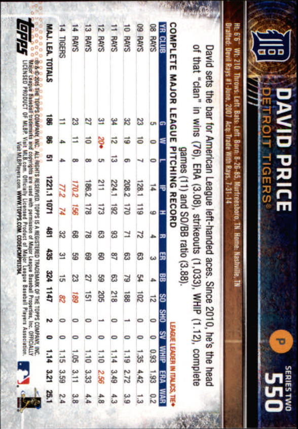 2015 Topps Baseball Part 3 - Picture 39 of 335