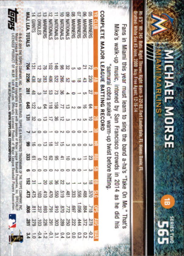 2015 Topps Baseball Part 3 - Picture 69 of 335