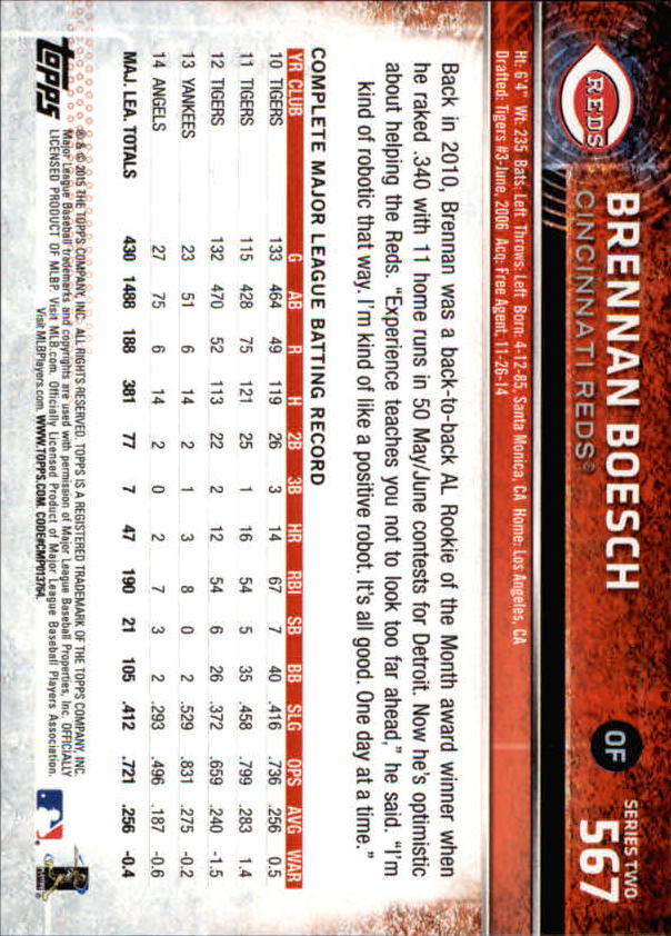 2015 Topps Baseball Part 3 - Picture 73 of 335