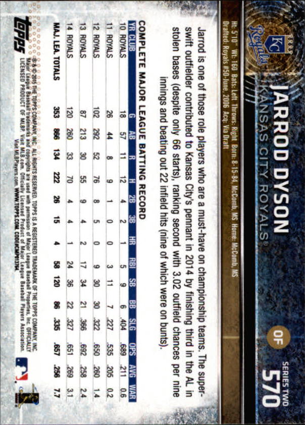 2015 Topps Baseball Part 3 - Picture 79 of 335