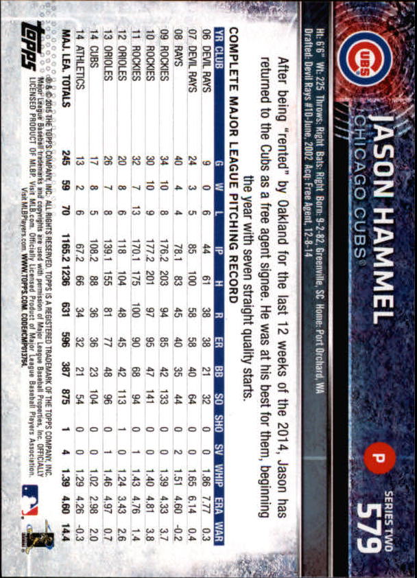 2015 Topps Baseball Part 3 - Picture 98 of 335