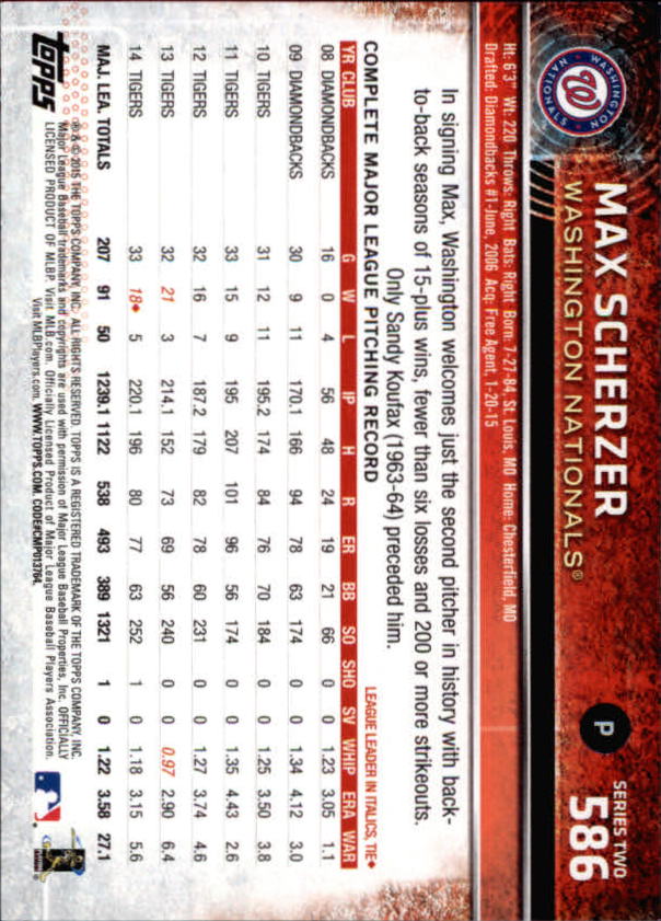 2015 Topps Baseball Part 3 - Picture 112 of 335