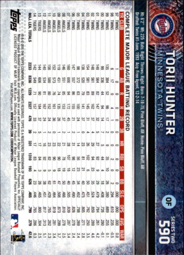 2015 Topps Baseball Part 3 - Picture 120 of 335