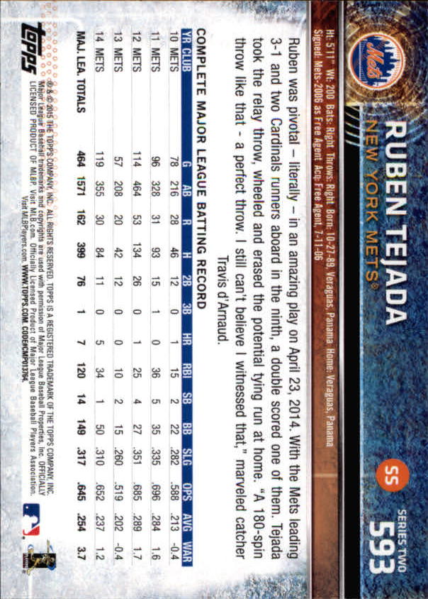 2015 Topps Baseball Part 3 - Picture 126 of 335
