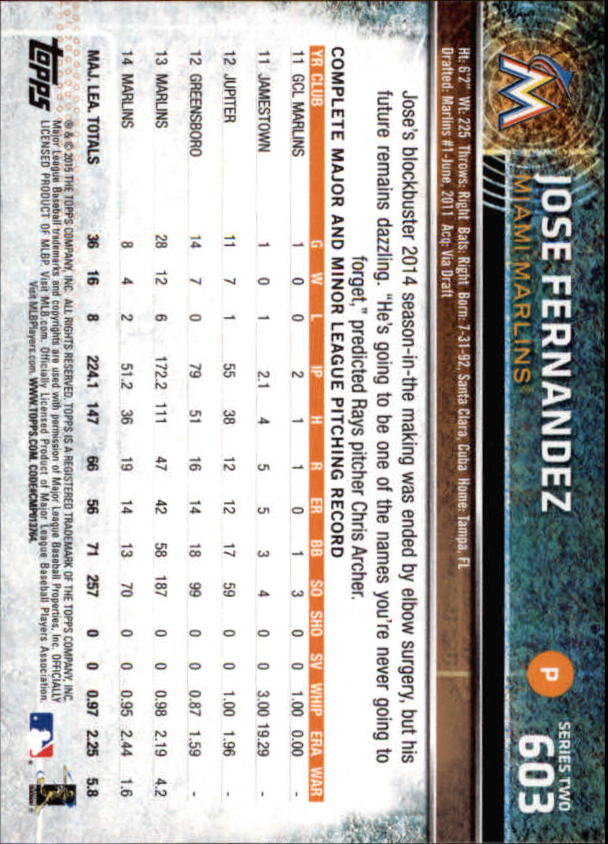 2015 Topps Baseball Part 3 - Picture 146 of 335