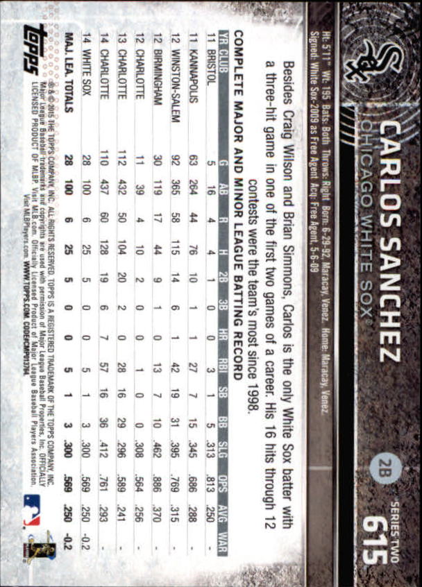 2015 Topps Baseball Part 3 - Picture 170 of 335