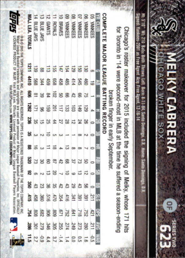 2015 Topps Baseball Part 3 - Picture 185 of 335