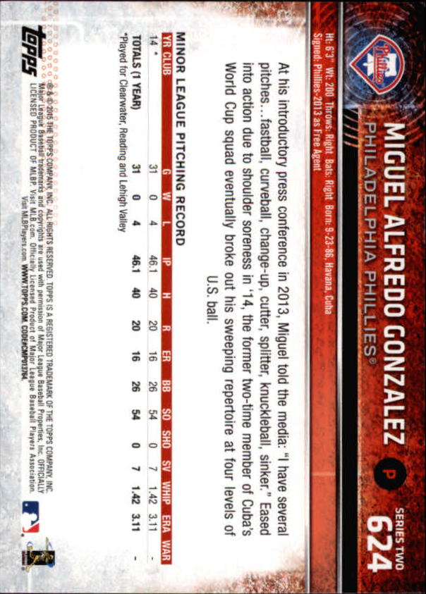 2015 Topps Baseball Part 3 - Picture 187 of 335