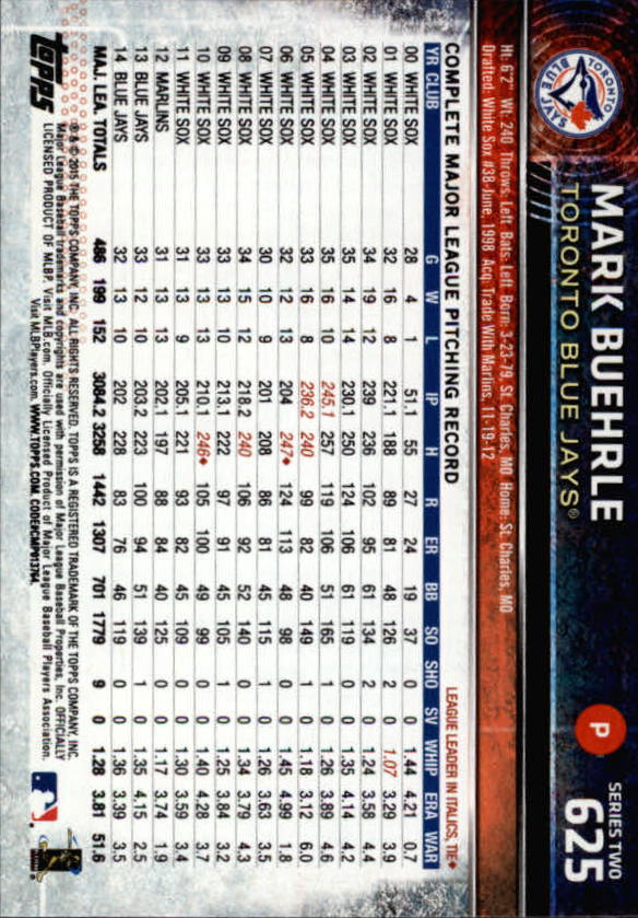 2015 Topps Baseball Part 3 - Picture 189 of 335