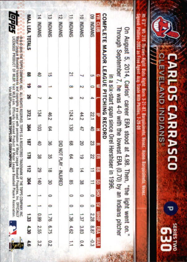 2015 Topps Baseball Part 3 - Picture 199 of 335
