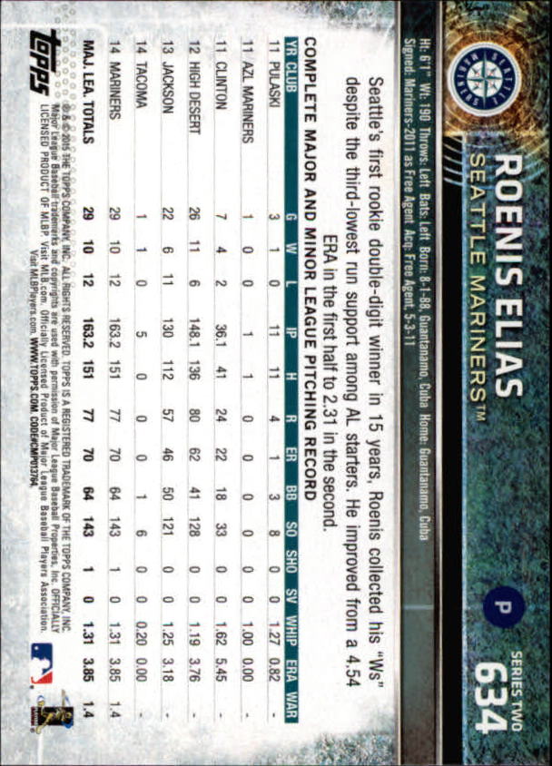 2015 Topps Baseball Part 3 - Picture 207 of 335