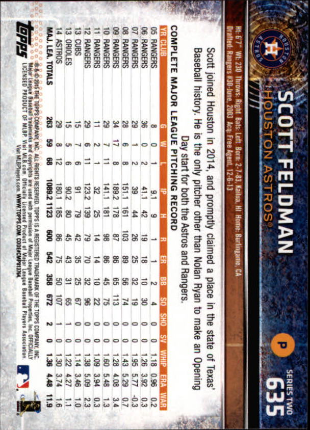 2015 Topps Baseball Part 3 - Picture 209 of 335