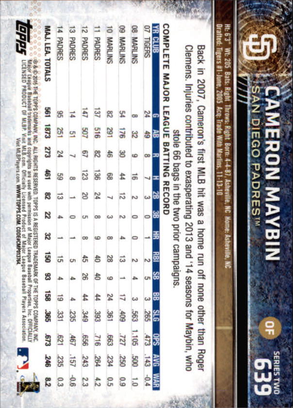 2015 Topps Baseball Part 3 - Picture 217 of 335