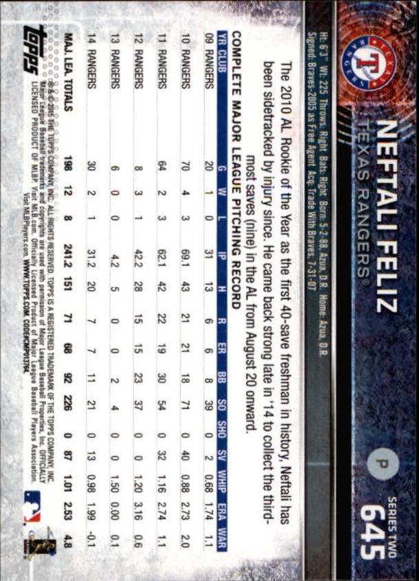 2015 Topps Baseball Part 3 - Picture 229 of 335
