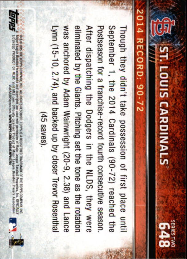 2015 Topps Baseball Part 3 - Picture 235 of 335