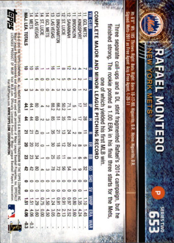 2015 Topps Baseball Part 3 - Picture 245 of 335