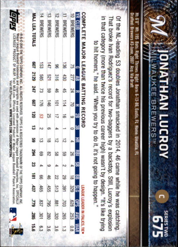 2015 Topps Baseball Part 3 - Picture 289 of 335