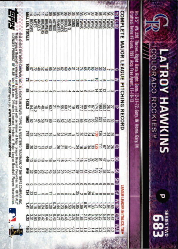 2015 Topps Baseball Part 3 - Picture 305 of 335
