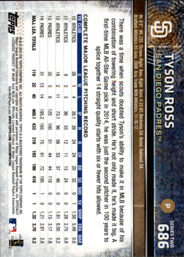 2015 Topps Baseball Part 3 - Picture 311 of 335